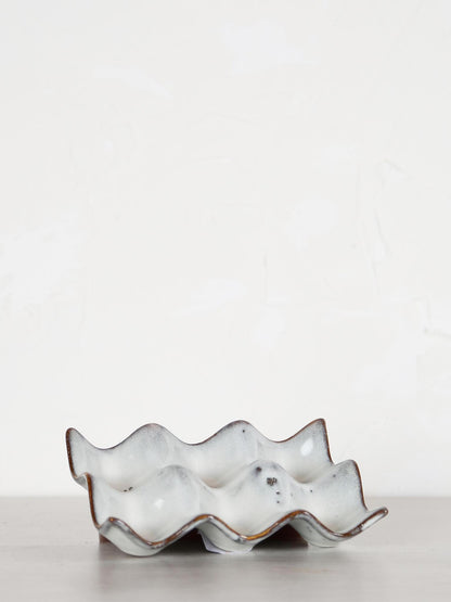 Nordic Sand Stoneware Egg Tray