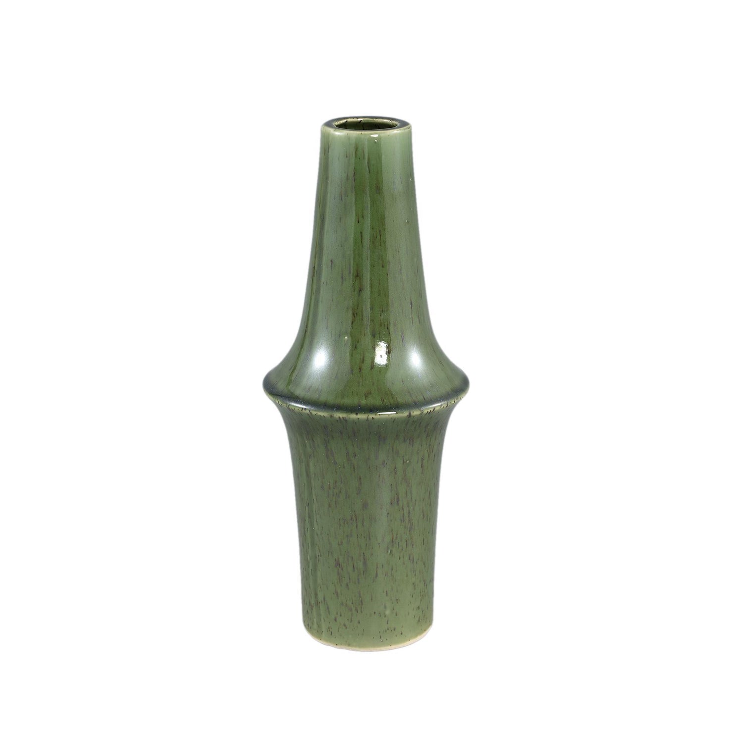 Cashay Dark Green Ceramic Vase - 2 Sizes Available
