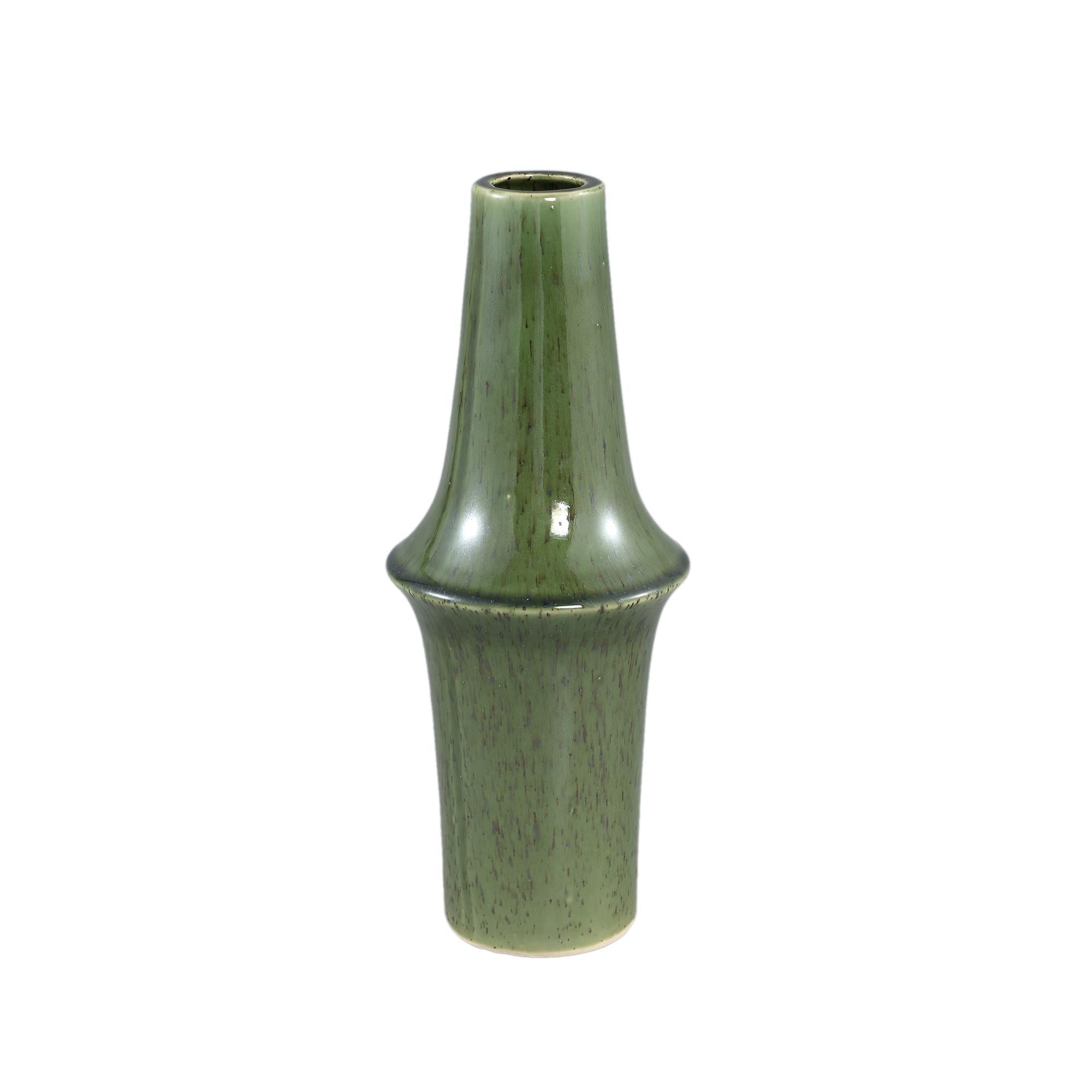 Cashay Dark Green Ceramic Vase - 2 Sizes Available