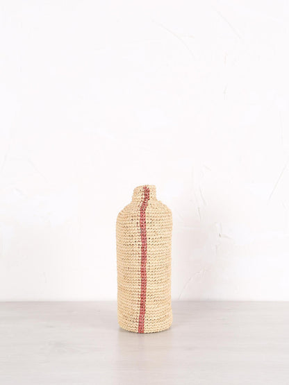 Tall Woven Vertical Striped Bud/Bottle Vase - 2 colours