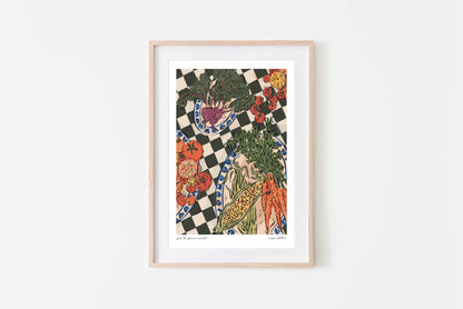 Veggie Platters Art Print - The Farmers Market Collection