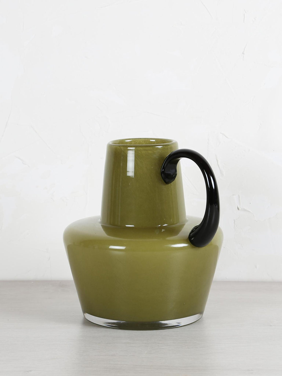 Veneta Milky Green Glass Vase