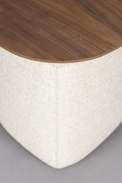 Shelley Upholstered Side Table - 2 Colours Available