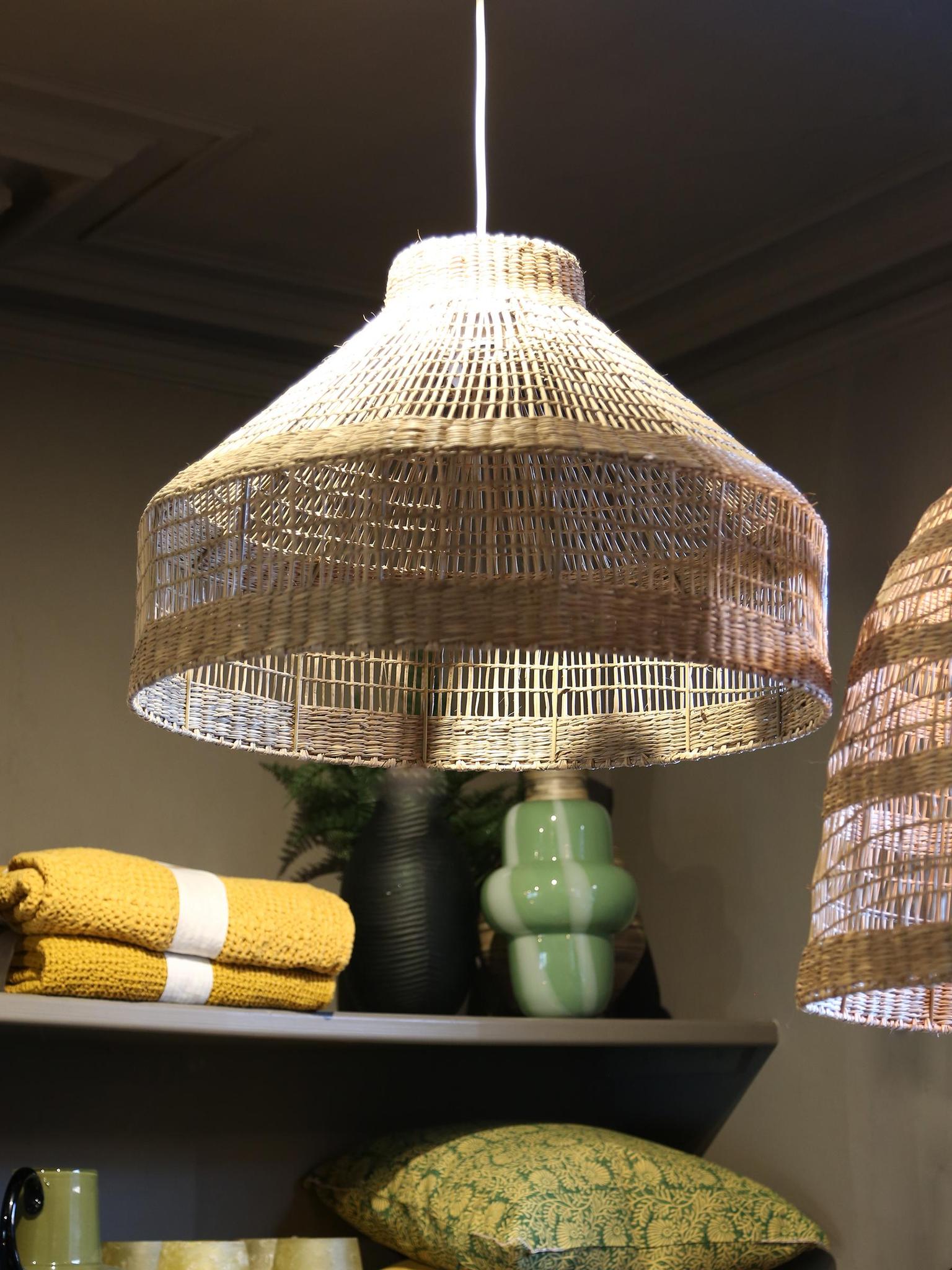 Latika Seagrass Hanging Lamp - Large