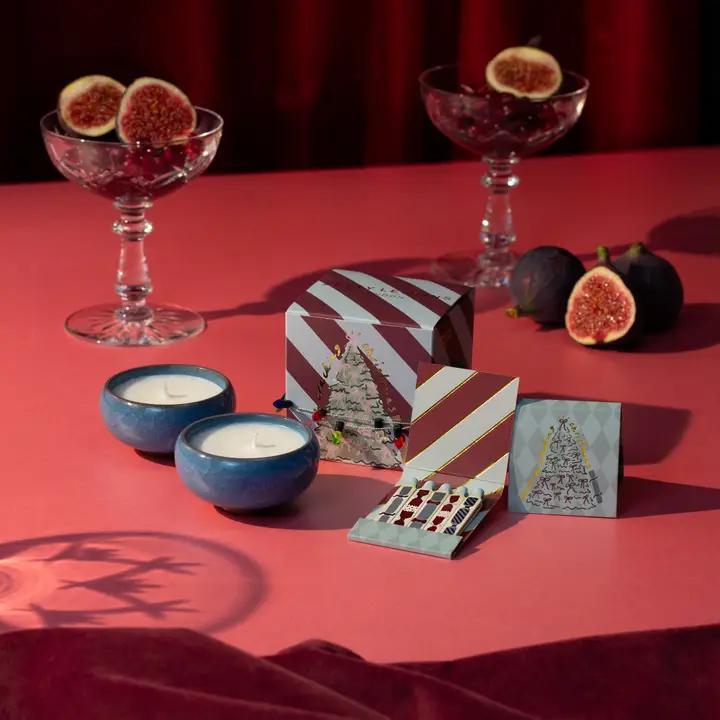 Sparkle Season: Cracking Christmas Tea Lights - Set Of 2