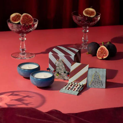 Sparkle Season: Cracking Christmas Tea Lights - Set Of 2