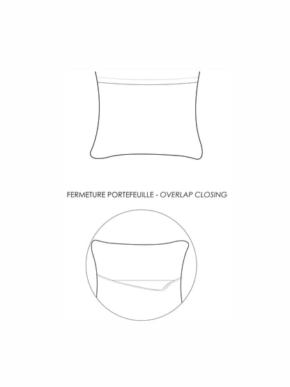 Laly Linen &amp; Cotton Plain Cushion in Galet - 30x50cm