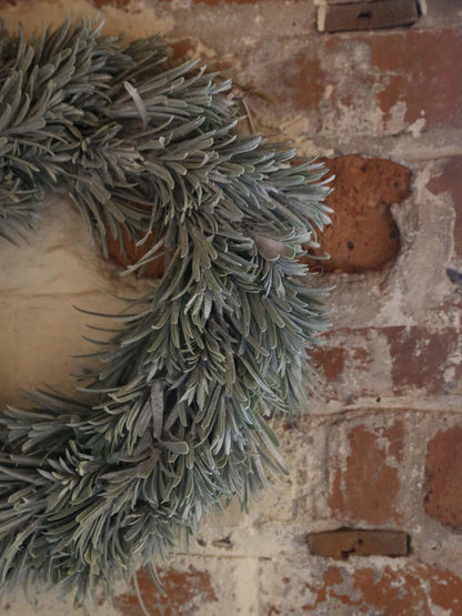 Vintia wreath - 40X40X8 cm - Shaded Green &amp; Off White