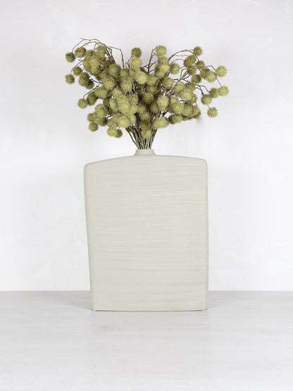 Janettee Rectangle Shaped Vase - Beige
