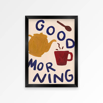 Good Morning Hand Painted Print - 2 Sizes Available