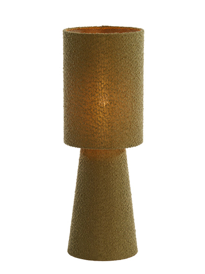 Catania Olive Green Bouclè Table Lamp