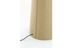 Iris Linen Floor Lamp - Olive Green