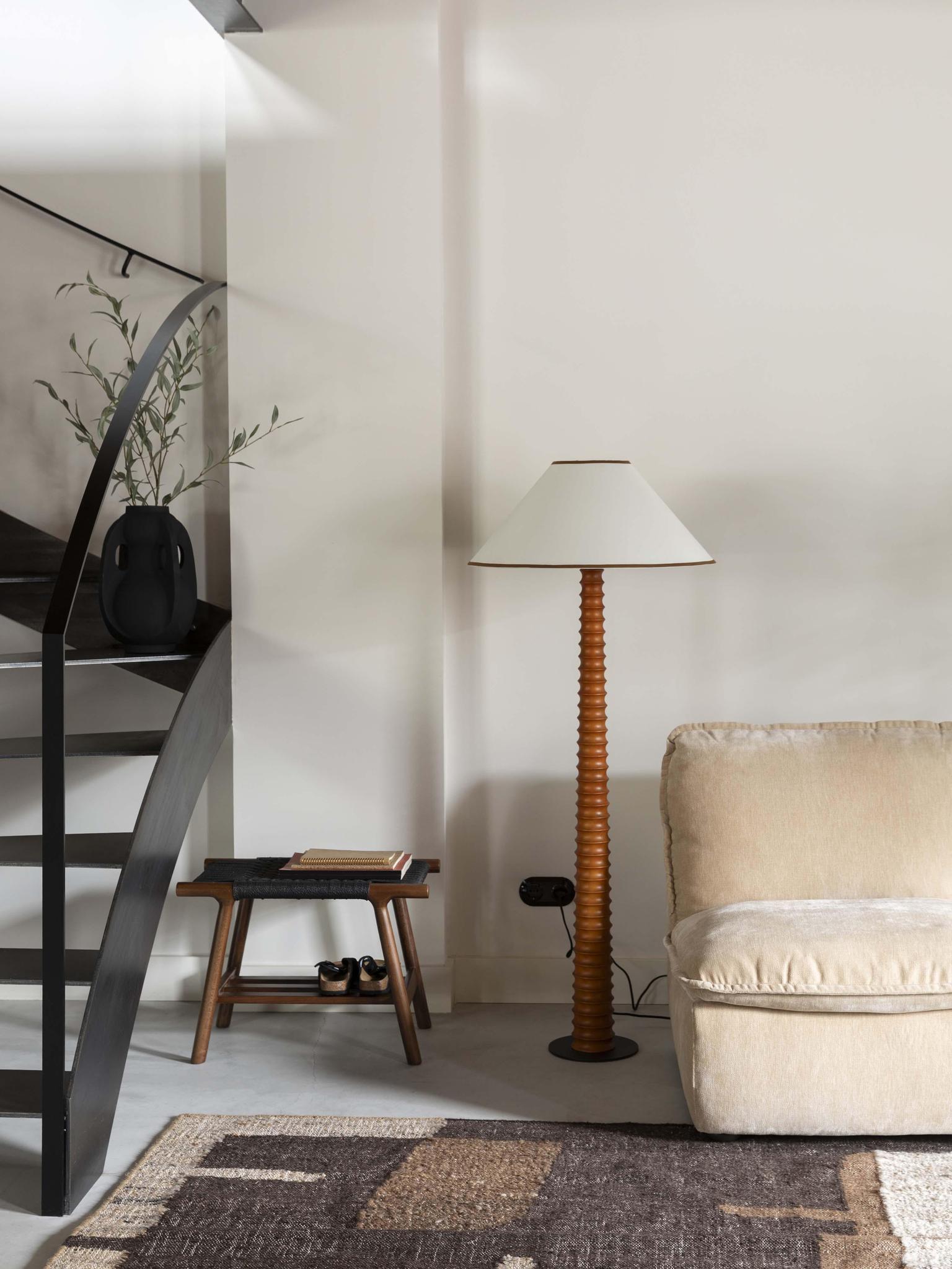 Horace Oak Wood Lamp - 2 Sizes Available