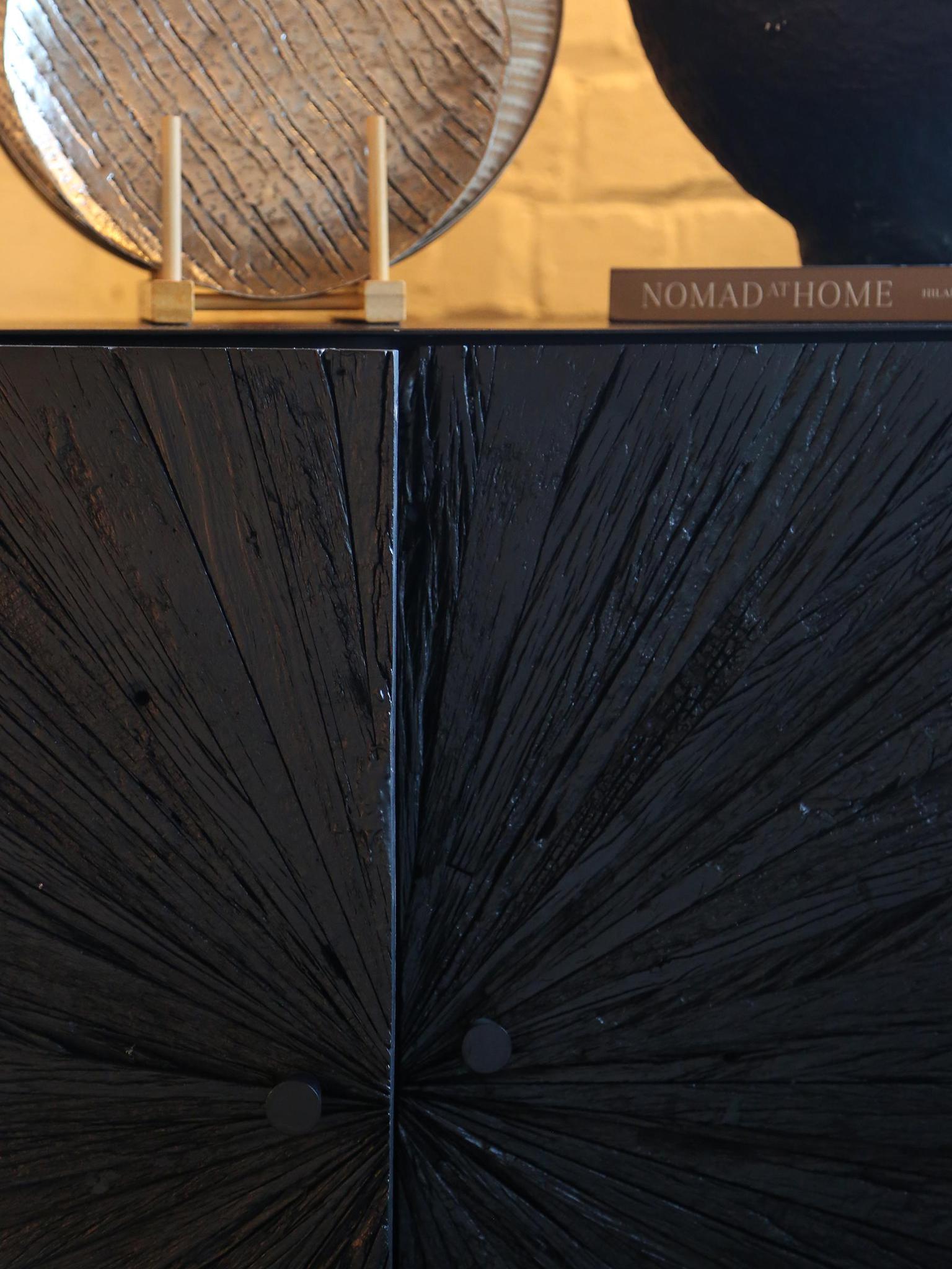 Damera Black Wooden cabinet