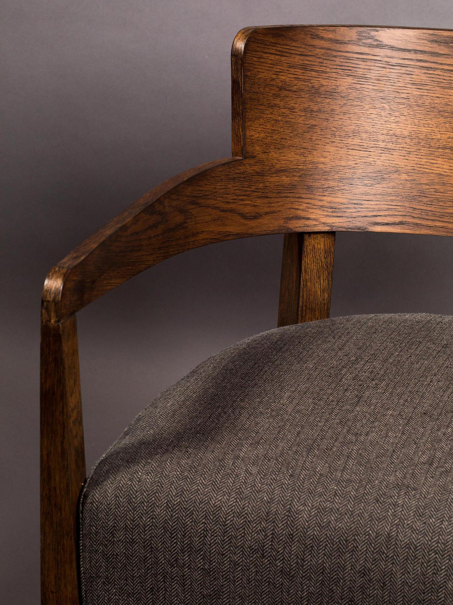 durian solid oak lounge chair