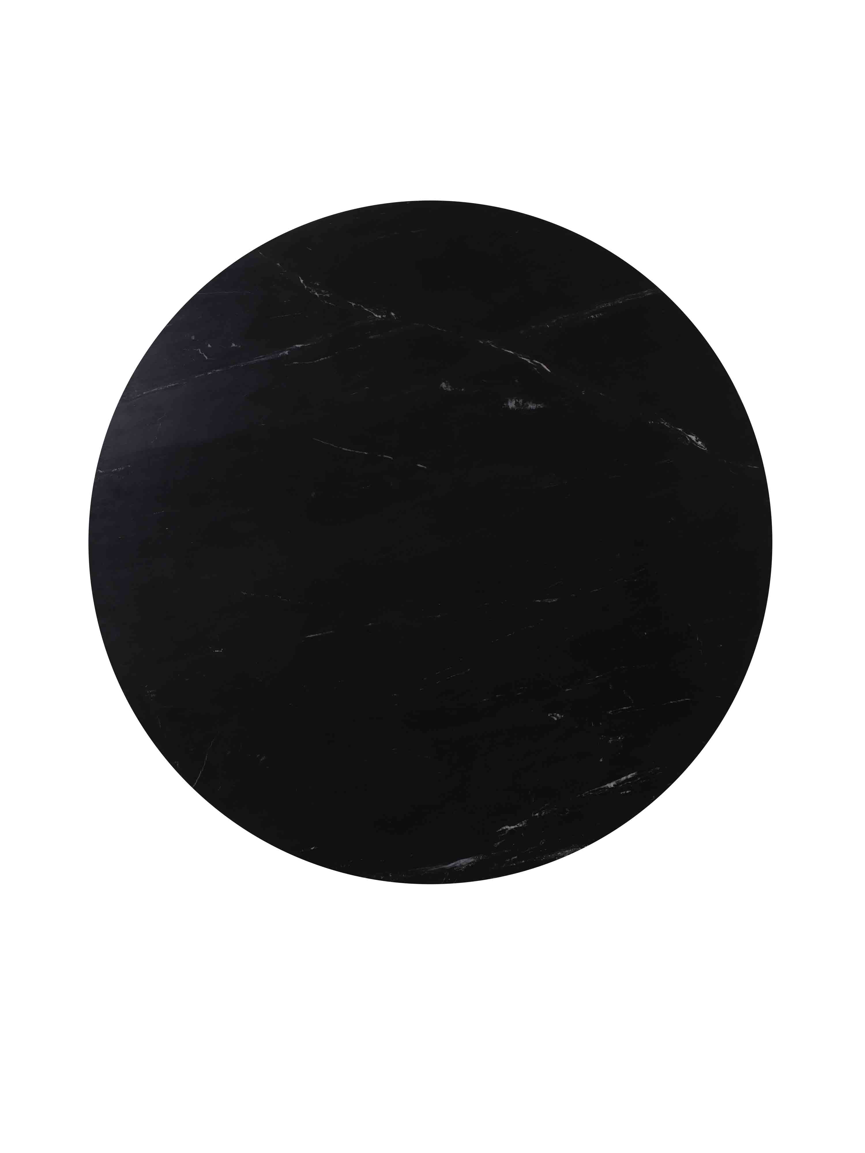 Tomochi Marble Dining Table - White/Black