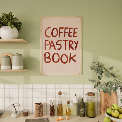 Coffee Pastry Book Print - 2 Sizes Available