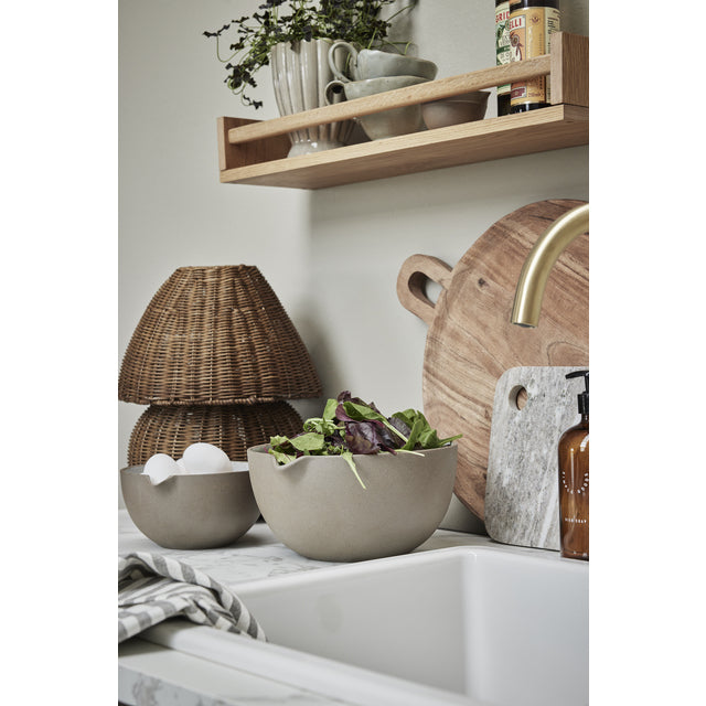 Esther Woven Table Lamp - Natural Brown