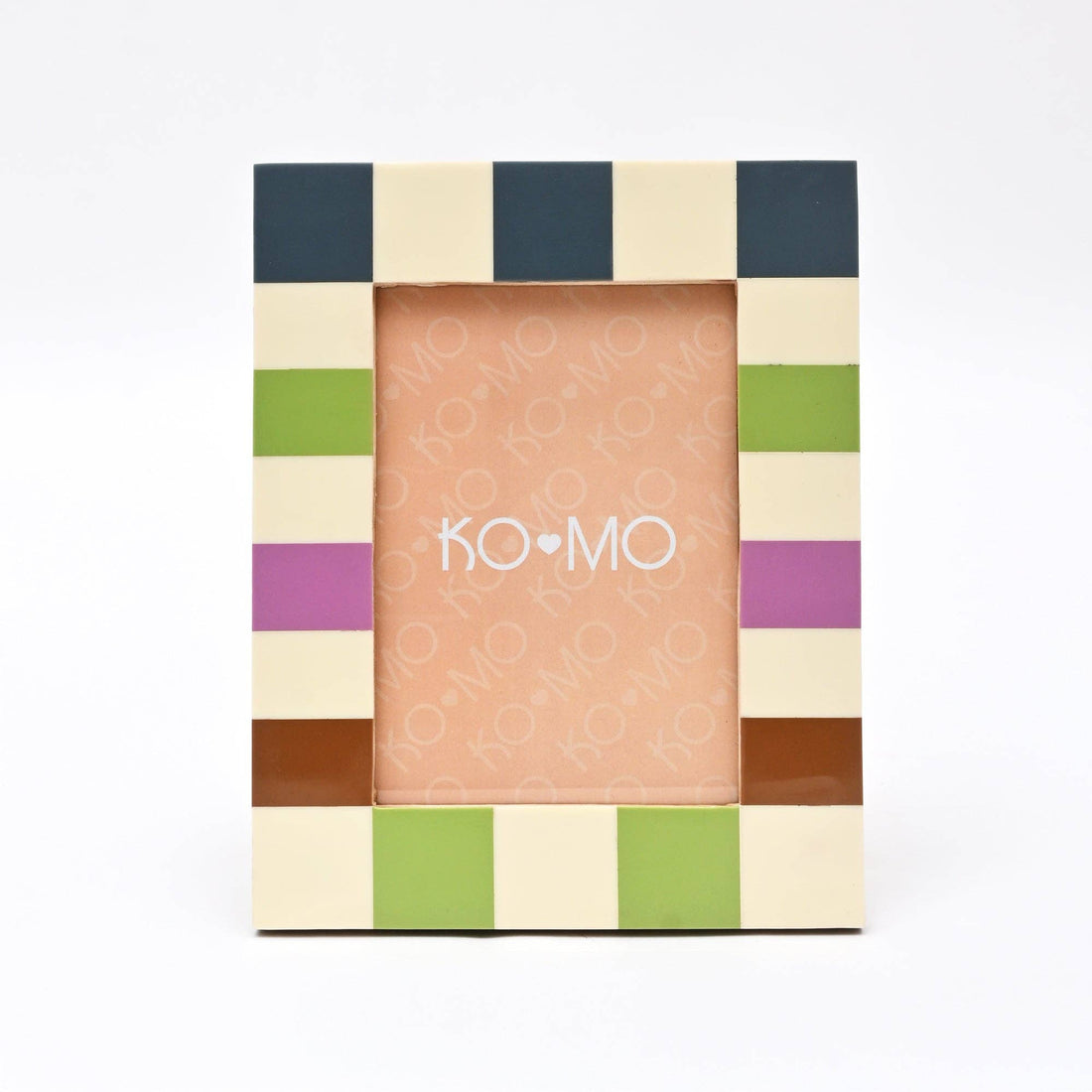 Checkered Resin Photo Frame - Multi Hues