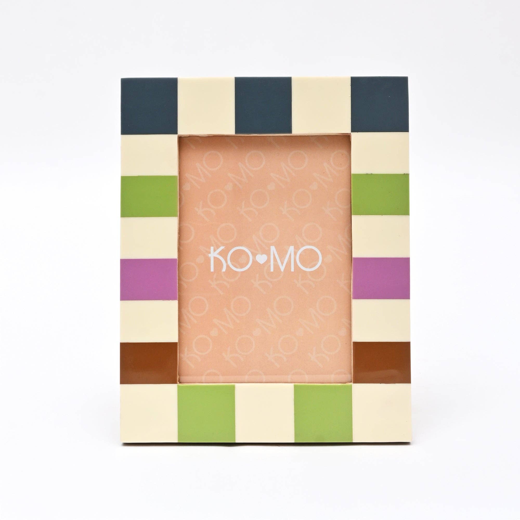 Checkered Resin Photo Frame - Multi Hues
