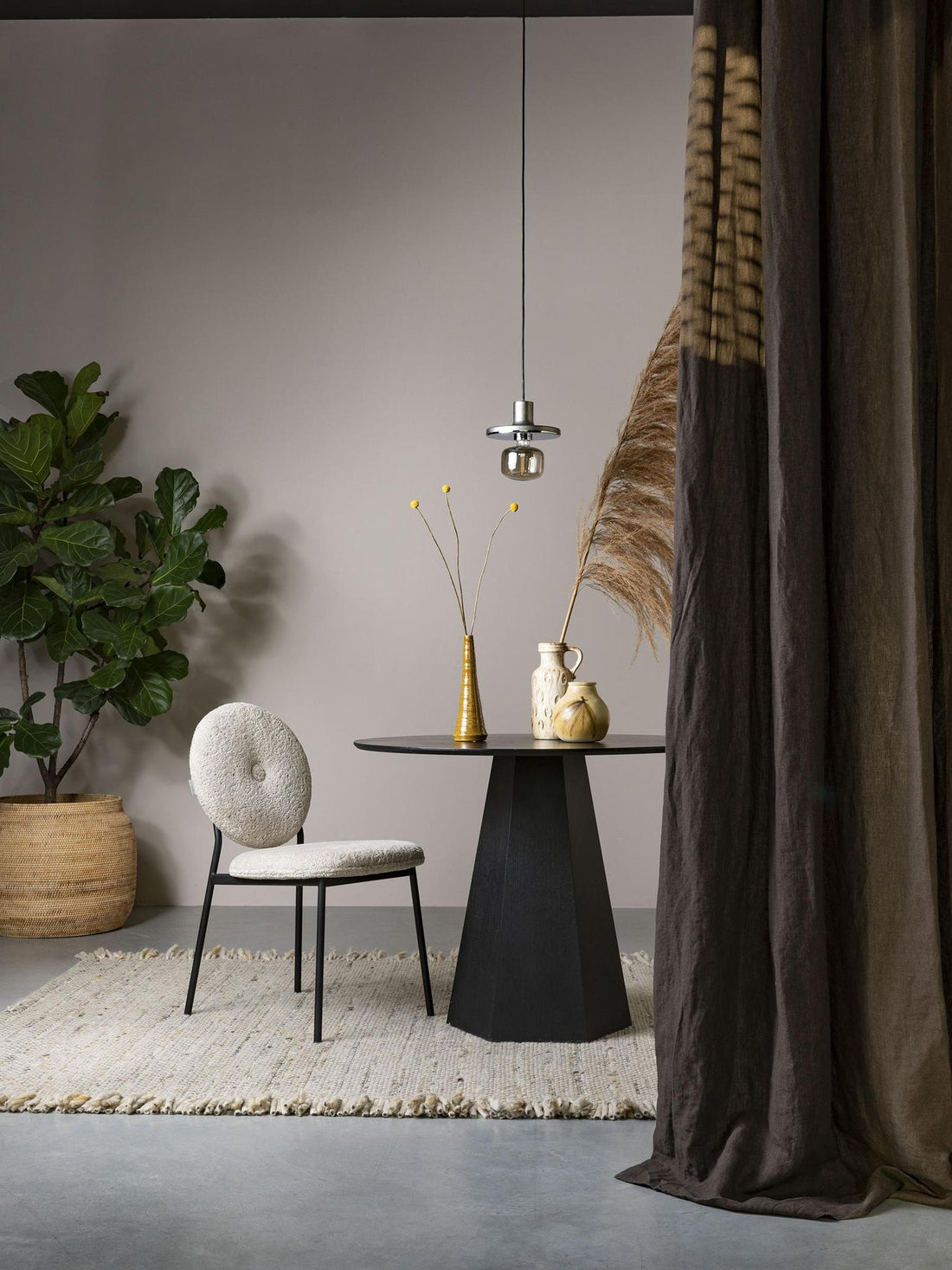 Frills Woven Wool Strand Rug - Beige, Warm Light