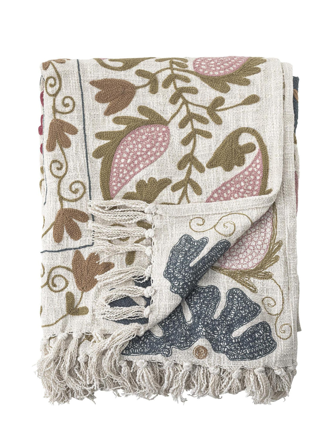 Ceva Cotton Throw - Rose