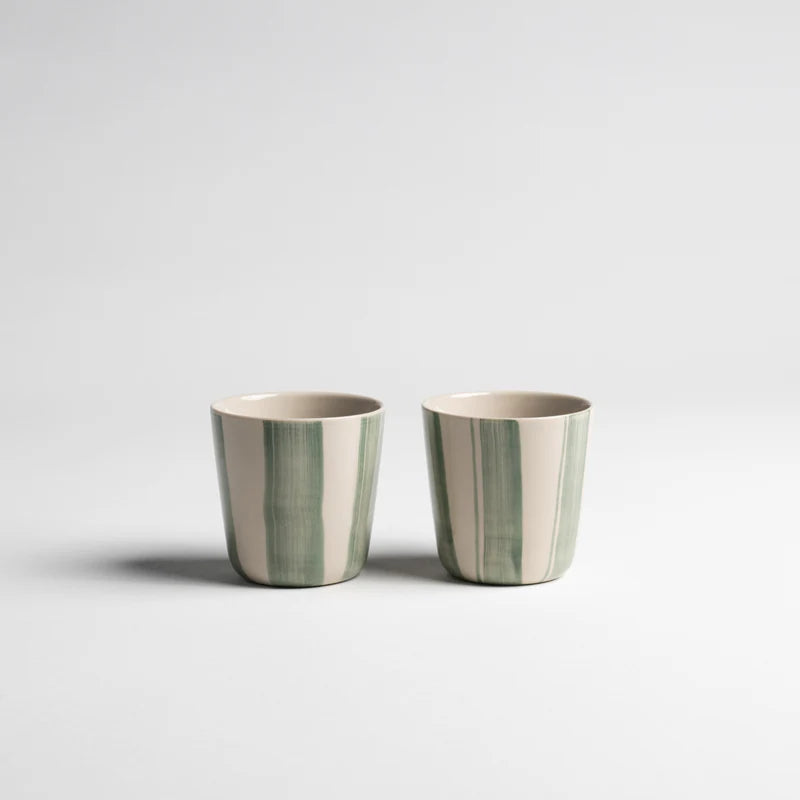 Cornflower Mug - Brushed Sage Green - Set Of 2 - 3 Size Options Available