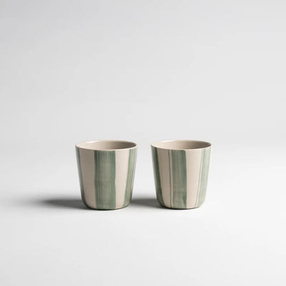 Cornflower Mug - Brushed Sage Green - Set Of 2 - 3 Size Options Available