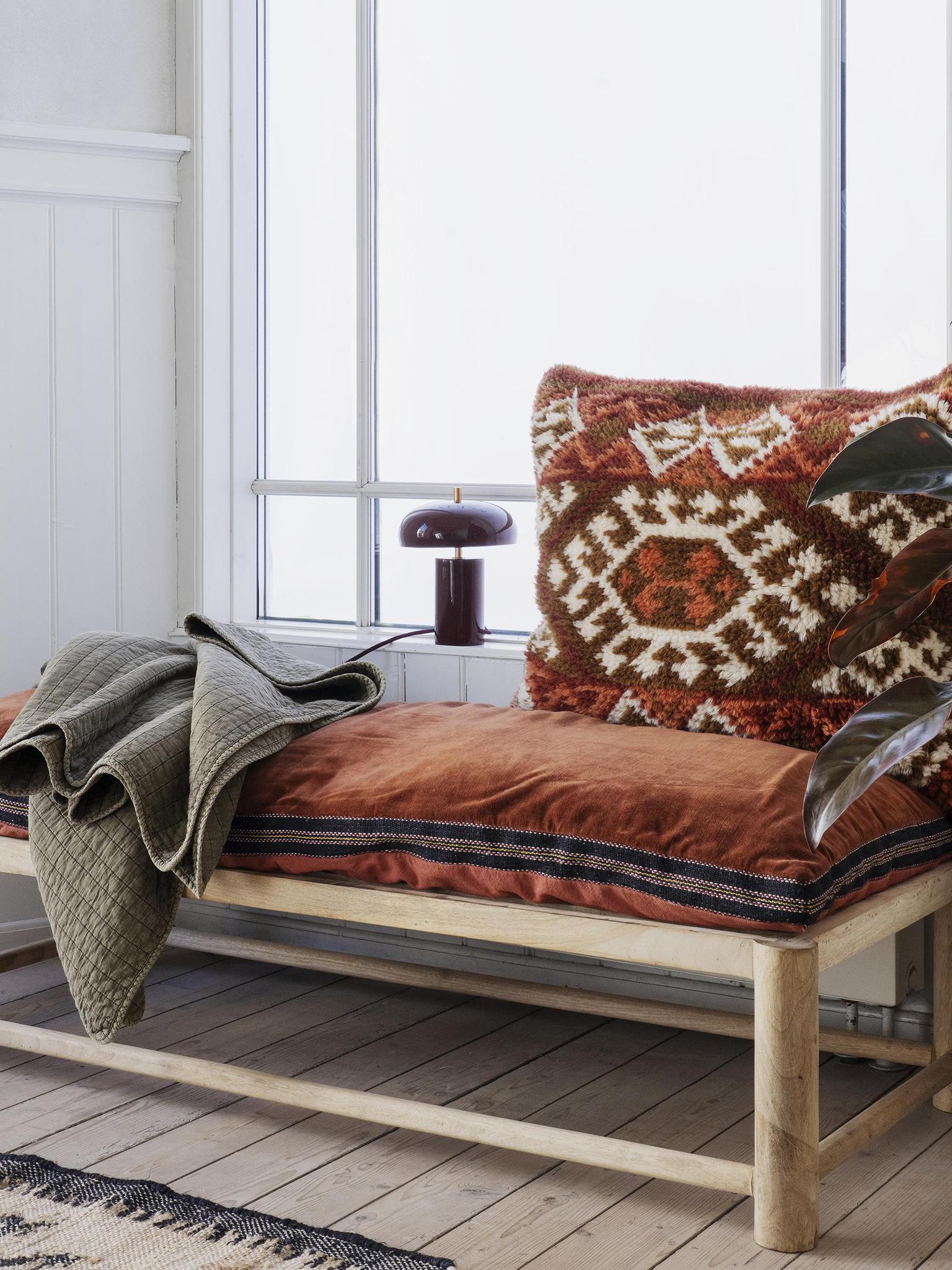 Quilted Cotton Throw - Colour Options Available