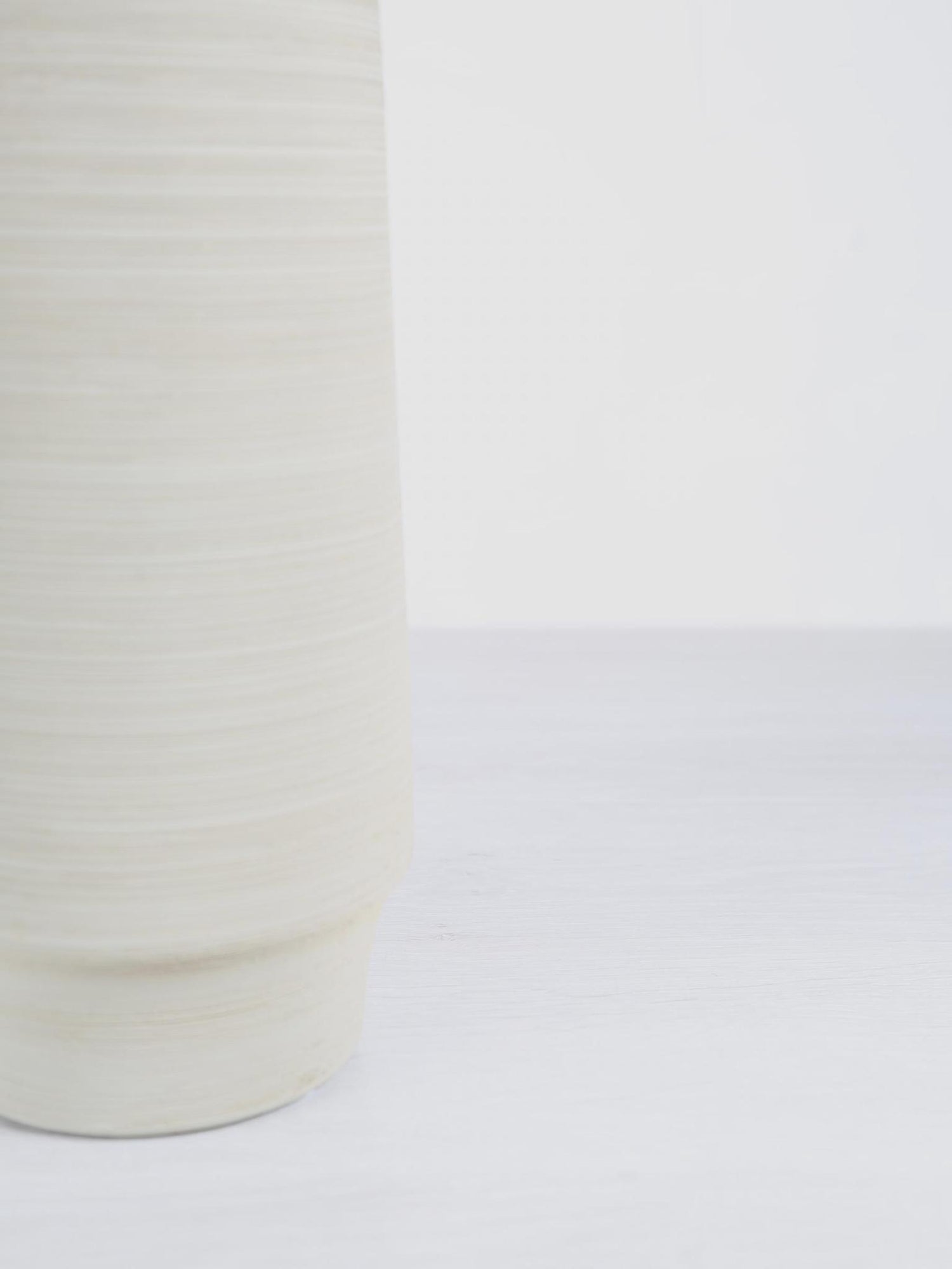 Zonna Matt Ceramic High Vase - Beige