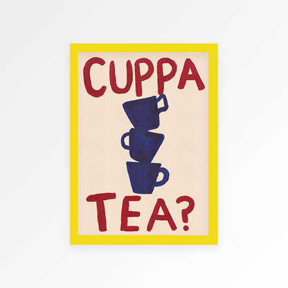 Cuppa Tea Hand Painted Print
