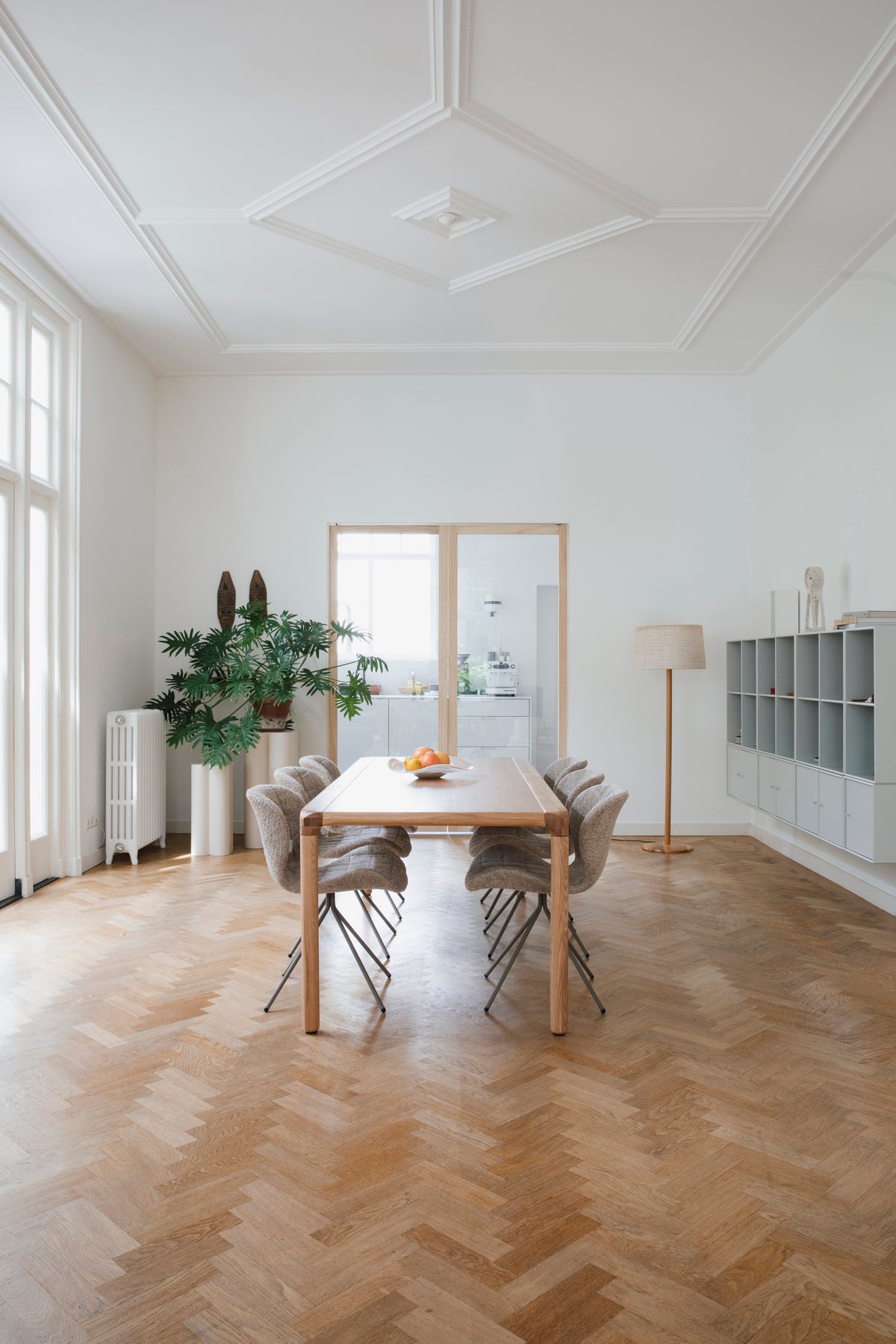 Storm Ash Wooden Dining Table - Natural - 180cm