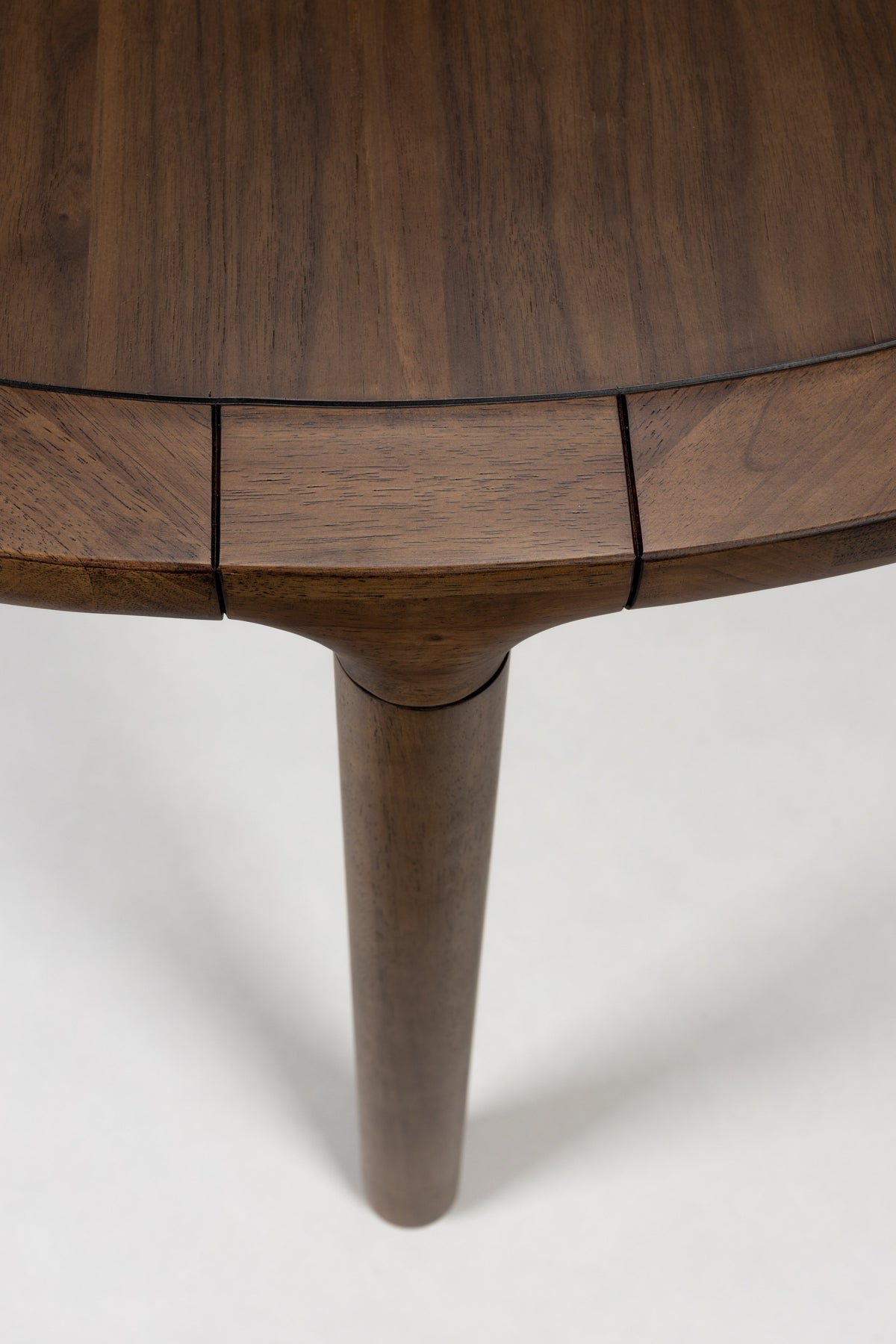 Storm Wooden Round Dining Table - Walnut