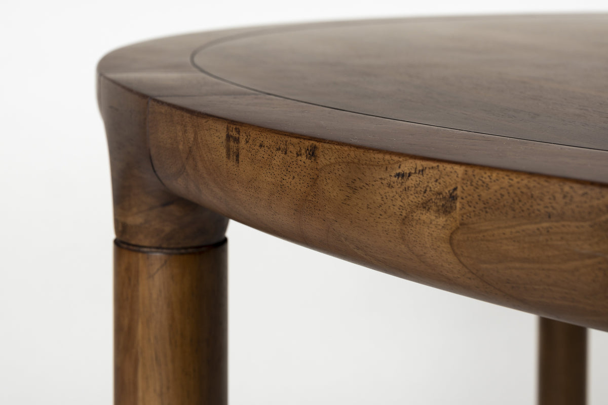 Storm Wooden Round Dining Table - Walnut