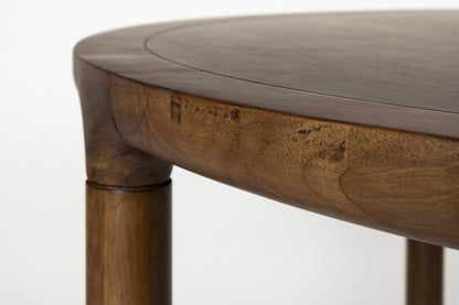 Storm Wooden Round Dining Table - Walnut