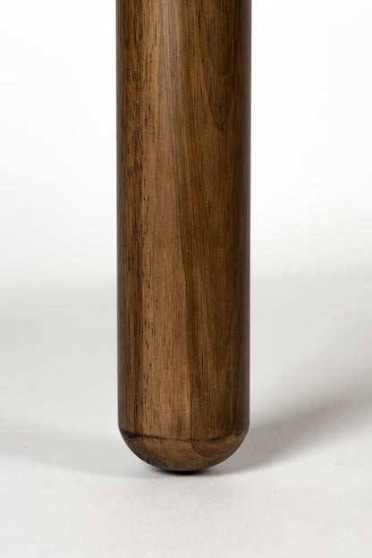Storm Wooden Round Dining Table - Walnut