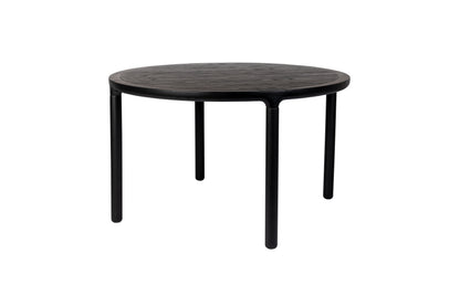 Storm Wooden Round Dining Table - Black