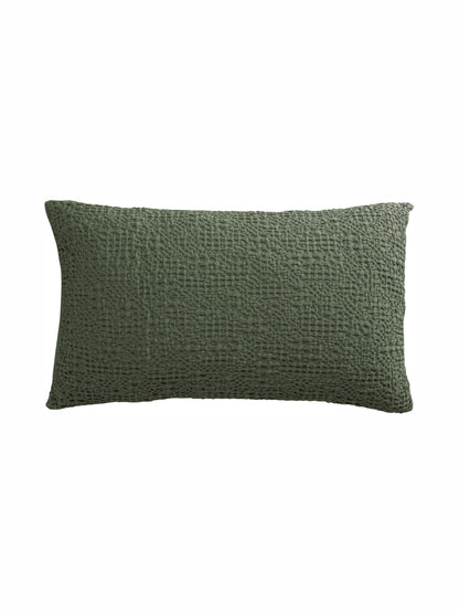 Tana Stonewashed Bed Cushion Olive