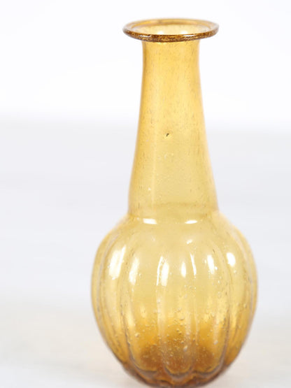 Fann Recycled Glass Vase - Yellow