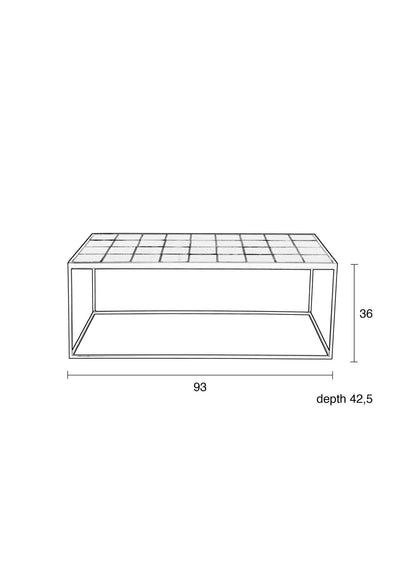 Mabel Glazed Coffee Table - 3 Colours Available