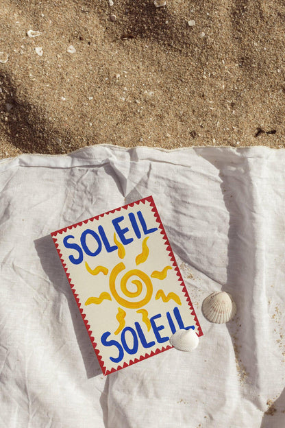 &quot;Soleil&quot; Hand Painted Print