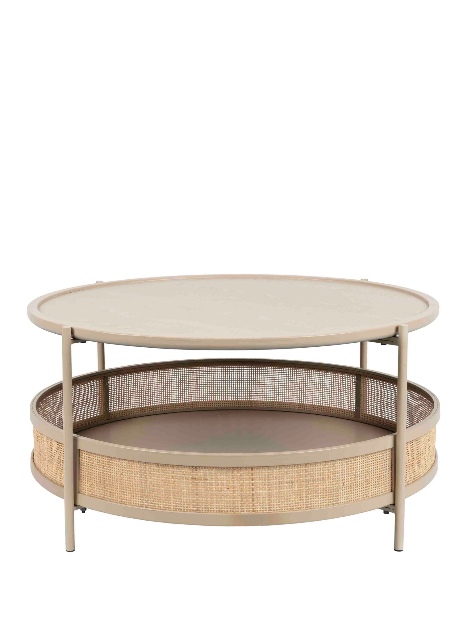 Marvis Sand Rattan Round Coffee Table