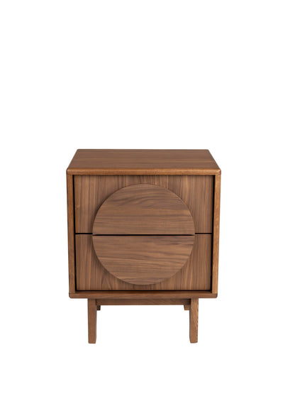 Groove Bedside Table - Walnut
