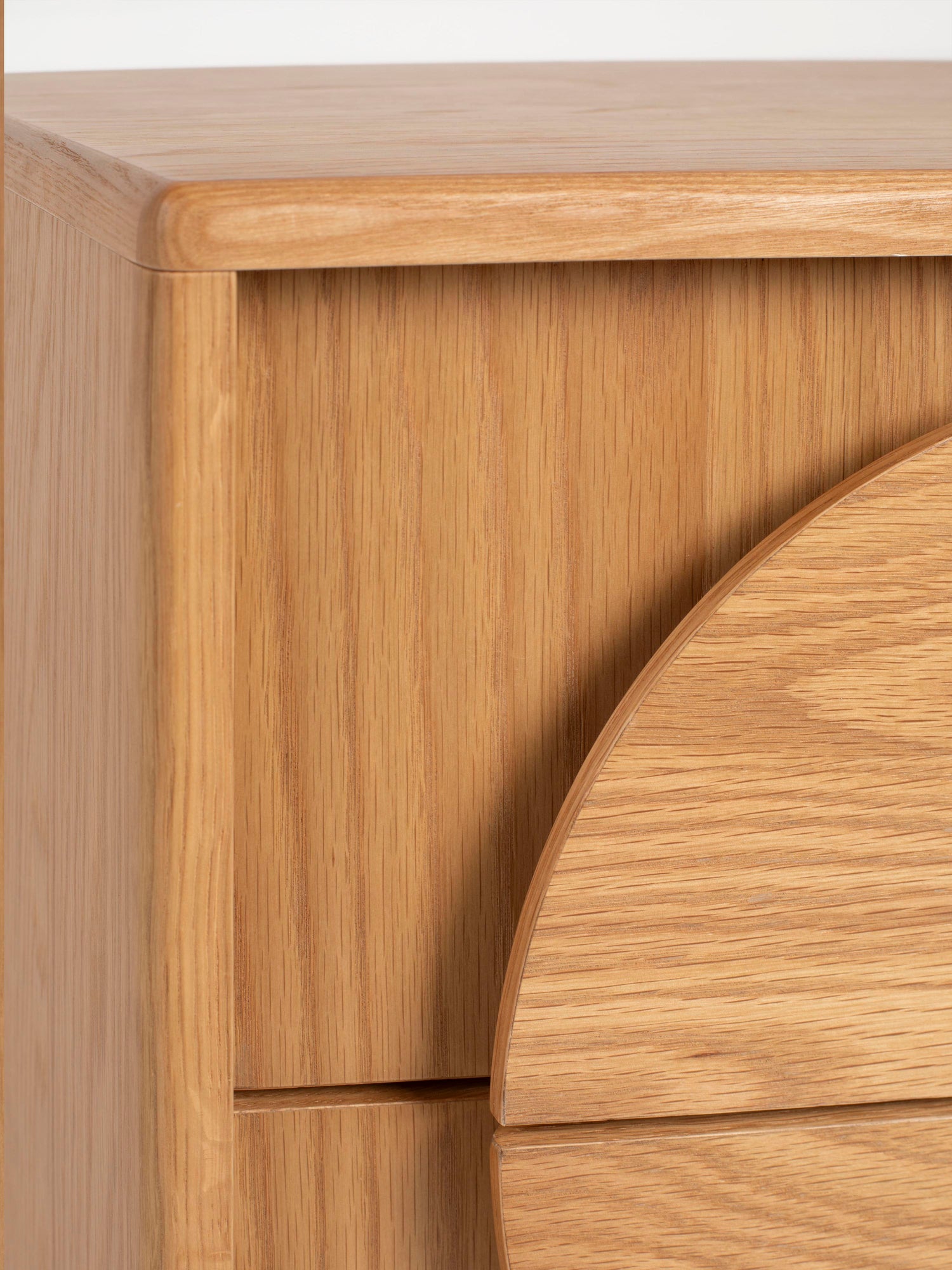 Groove Bedside Table - Natural Oak