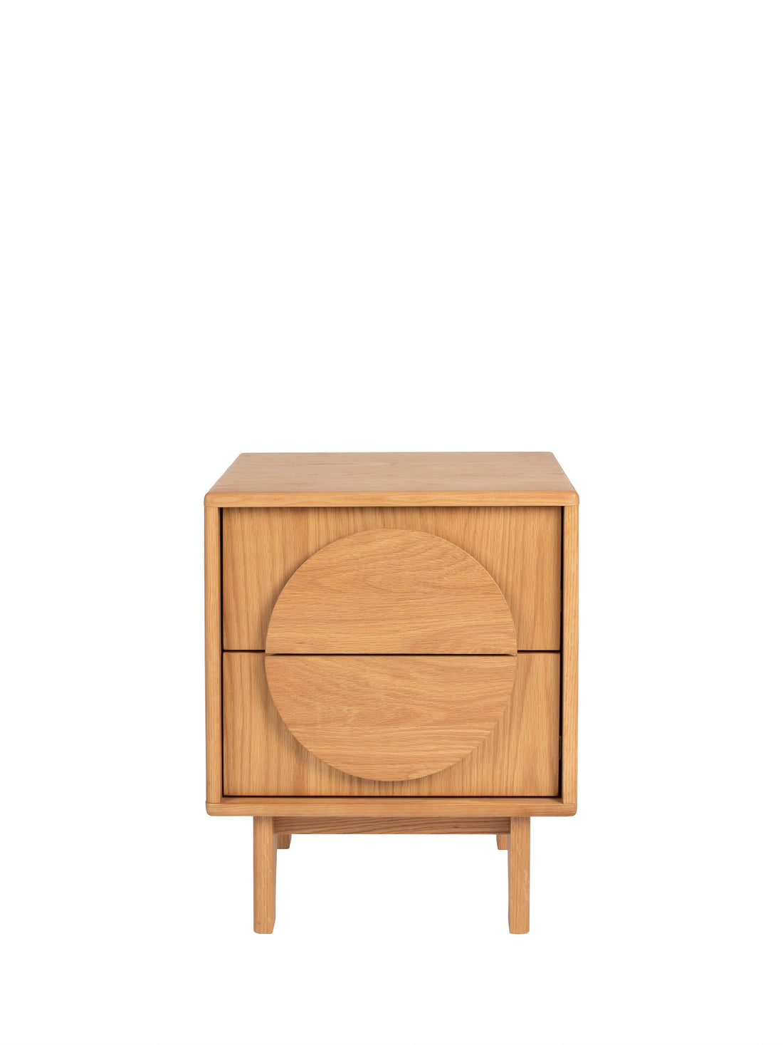 Groove Bedside Table - Natural Oak
