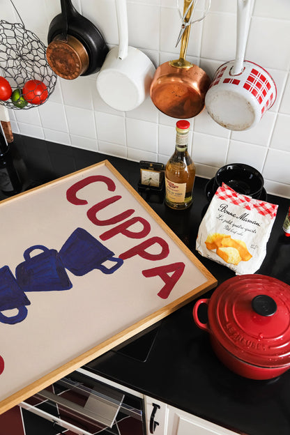 Cuppa Tea Hand Painted Print