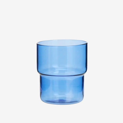 Coloured Drinking Glasses - Set Of 6 - Green, Blue, Aqua