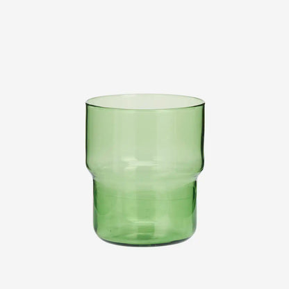 Coloured Drinking Glasses - Set Of 6 - Green, Blue, Aqua