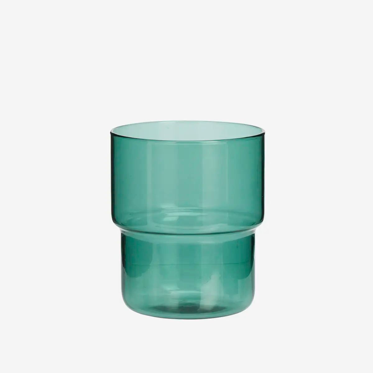 Coloured Drinking Glasses - Set Of 6 - Green, Blue, Aqua