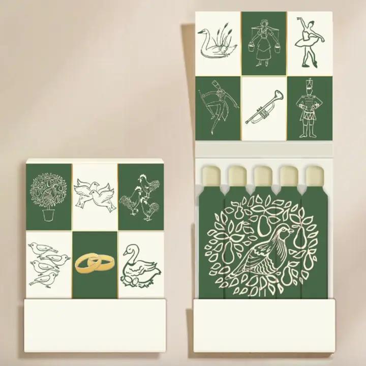 12 Days of Christmas Cocktail Matchbook